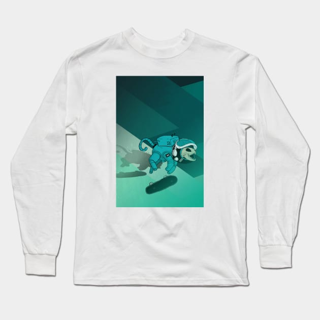 Be a hero ! Wall edition "cat" Long Sleeve T-Shirt by Bishok